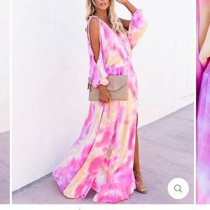 Vici tequila sunset tie dye dress